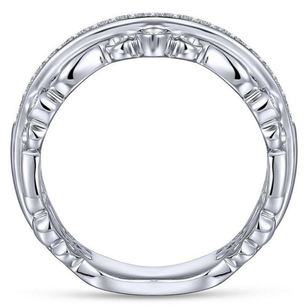 925 Silver Ring Round Cut White Sapphire New - Picture 3 of 4